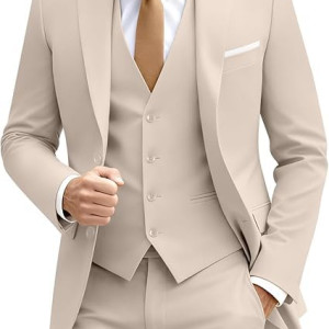 Men's 3 Piece Slim Fit Suit Set