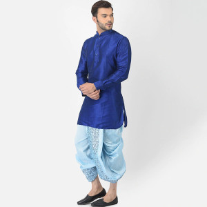 Men Blue Dhoti Pants