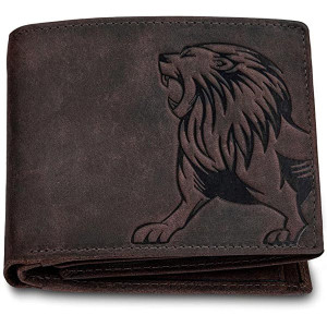 Vintage Brown Leather Wallet for Men